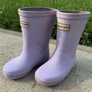 Hunter Toddler Lilac Glitter Rain Boots